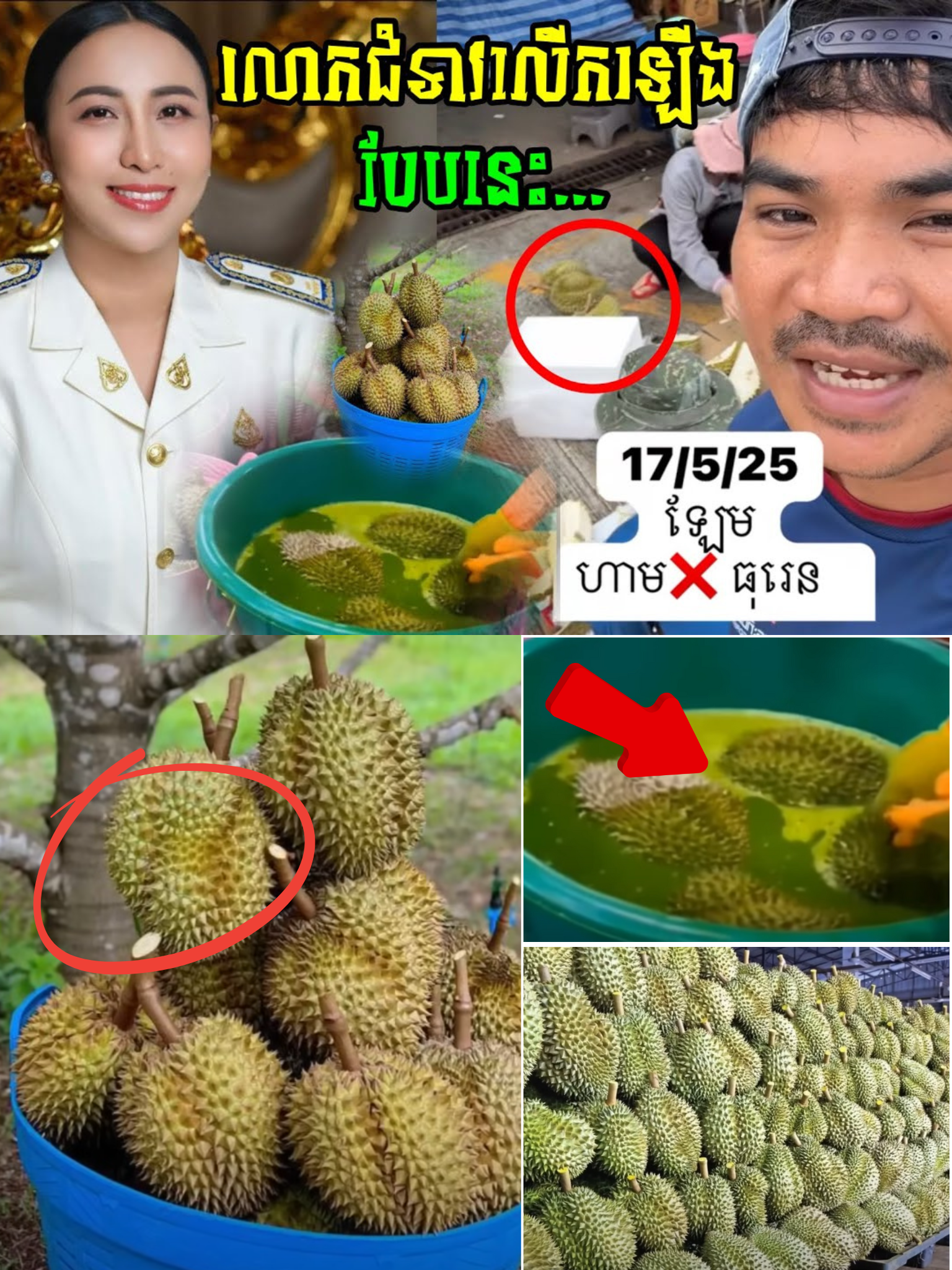 គាំទ្រការលើកឡើងរបស់លោកជំទាវ! ជុំវិញទុរេននាំចូល លោកជំទាវនឹម វណ្ណះស្នើរអោយបងប្អូនកុំហូប…