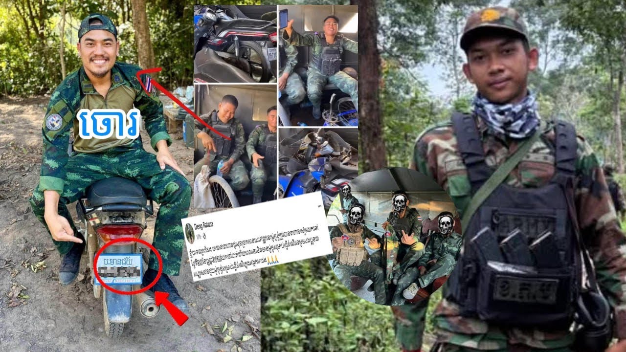 វីរកងទ័ពកម្ពុជាមួយរូបនៅច្រកអានសេះ ត្រូវទាហានថៃលួចម៉ូតូបាត់ ពេលនេះគ្មានអ្វីធ្វើដំណើរក្នុងអង្គភាព