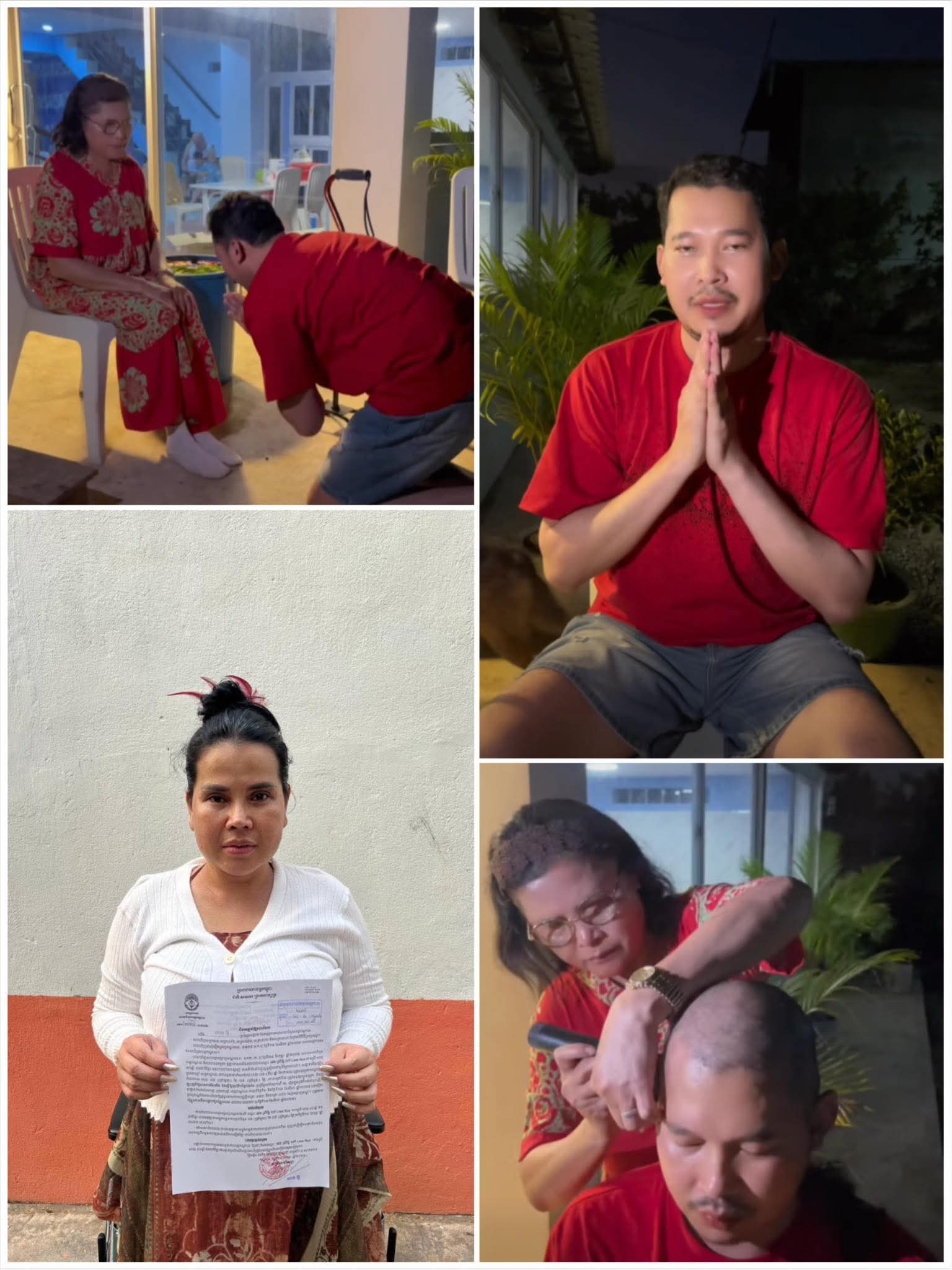 ហ៊ាននិយាយហ៊ានធ្វើ! ធ្លាប់បានសន្យាថា បើភរិយា មានសេរីភាពវិញខ្លួននឹងកោសក់ ពេលនេះលោក គីម ហៀង ធ្វើតាមសន្យាហើយ