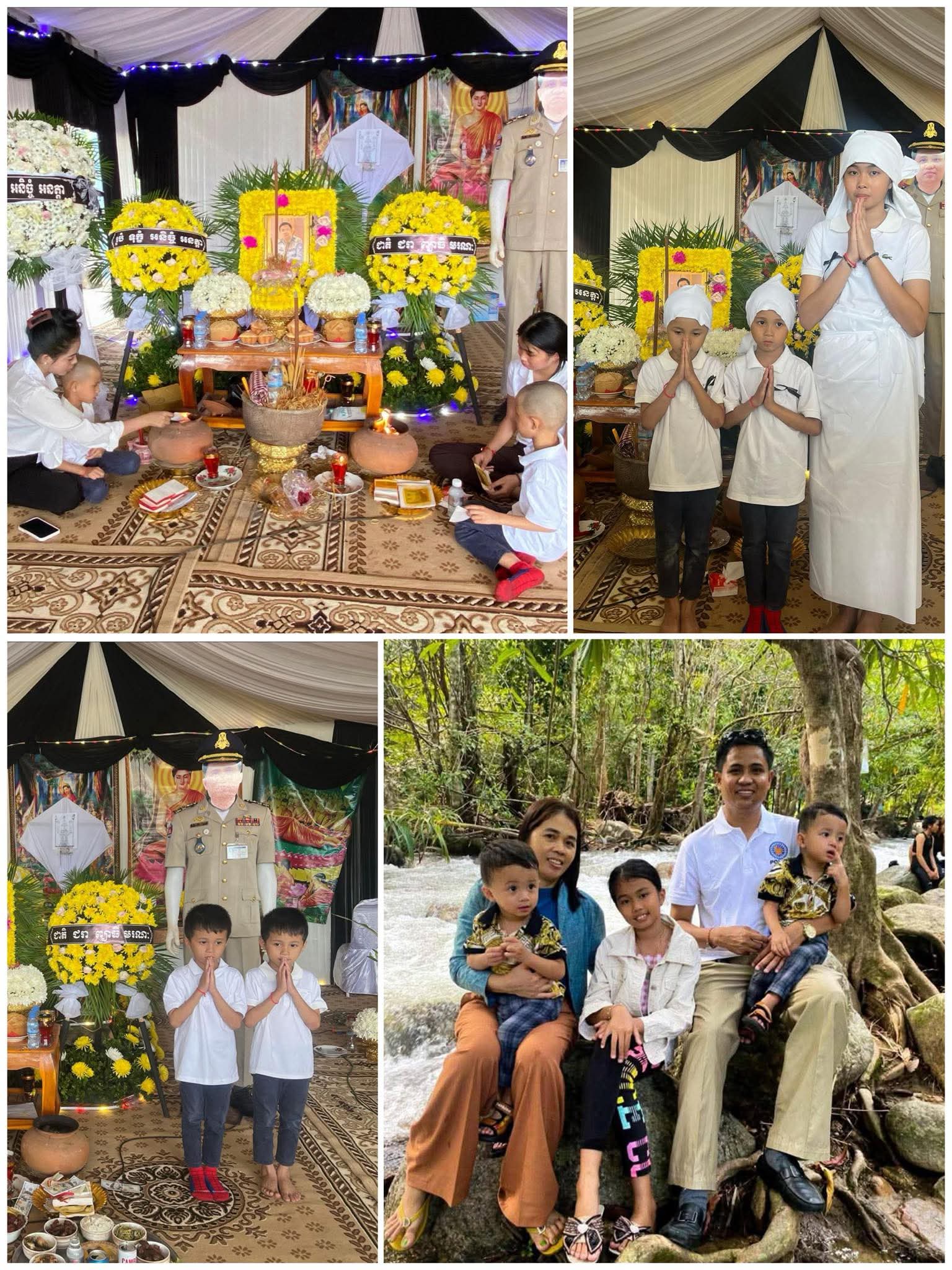 បើទោះបី ដាច់ស្រេចនឹងគ្នាក្តី ប្រពន្ធដើមនាំកូនៗ ទាំង៣ មកជូនដំណើរឪពុកគេជាលើកចុងក្រោយ ព្រាត់លើកនេះលែងបានជួបហើយ