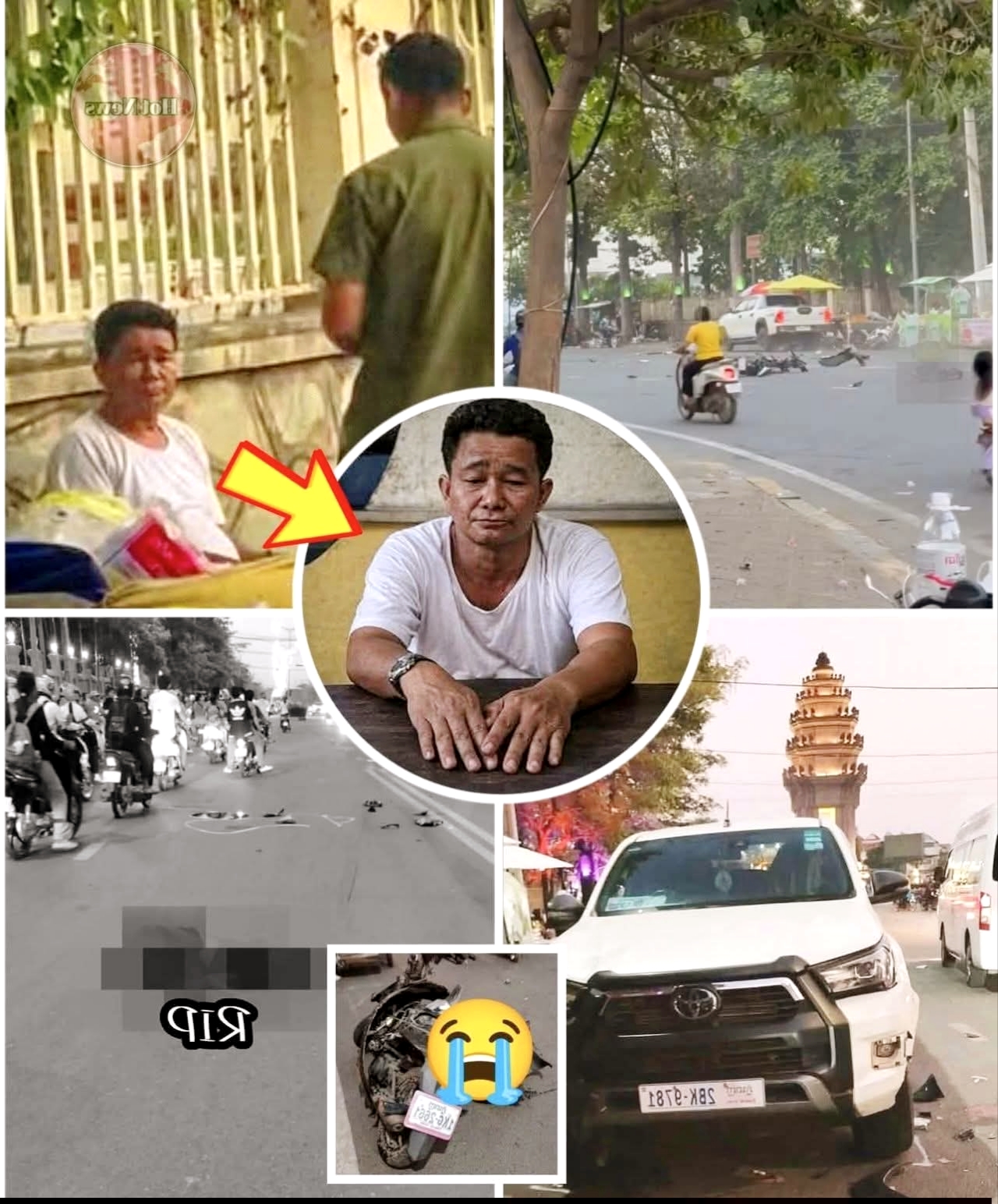 ផឹកស៊ីស្រវឹងជោគជាំ! ស្មៀនឃុំ និងមេប៉ុស្តិ៍ បើករថយន្តបុករះបំបុកបន្ថែមយ៉ាងព្រៃផ្សៃ បណ្តាលឱ្យបុរសម្នាក់ស្លាប់នៅនឹងកន្លែង នៅខេត្តកំពង់ស្ពឺ